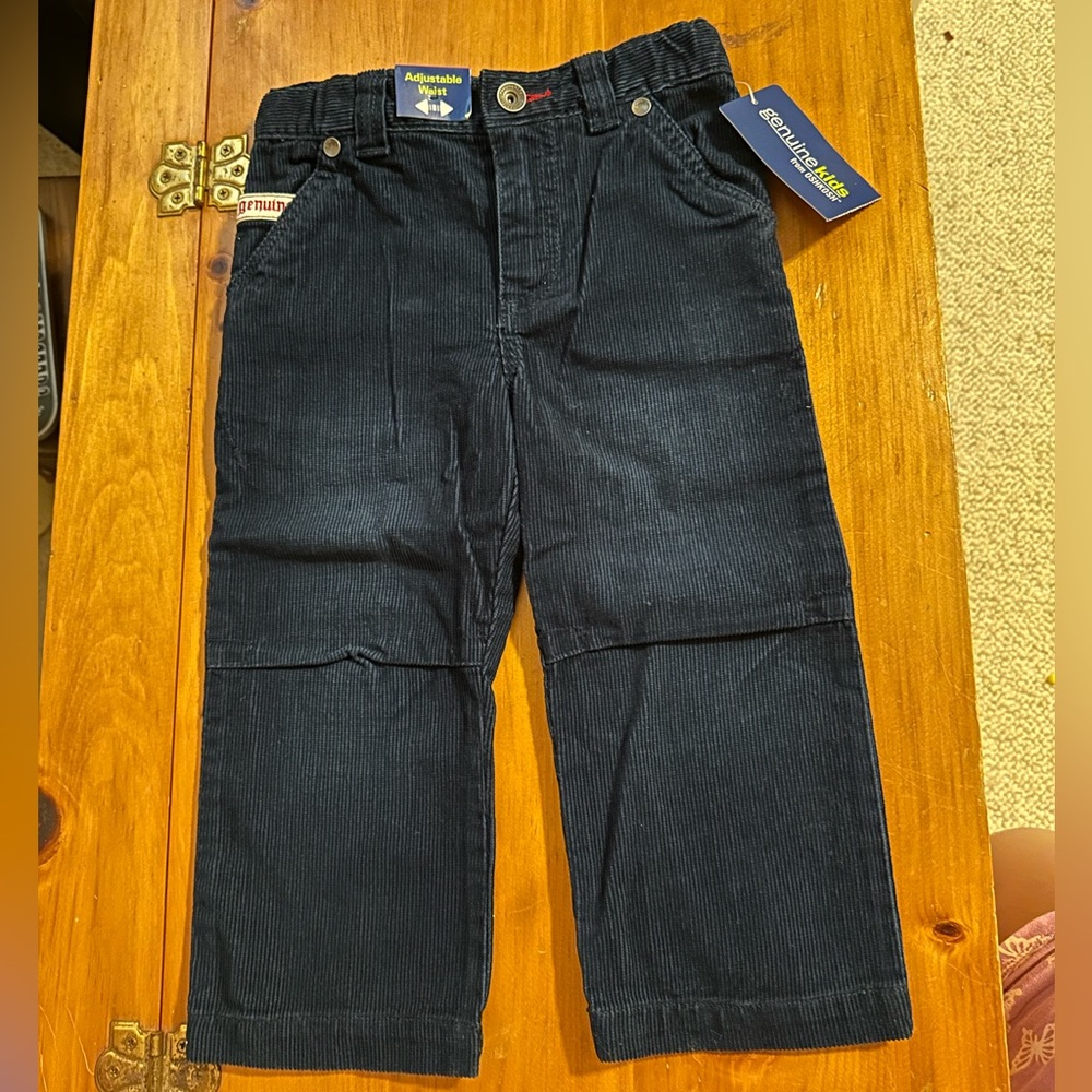 GenuineKids By Oshkosh Navy Corduroy Boys Pants 2T